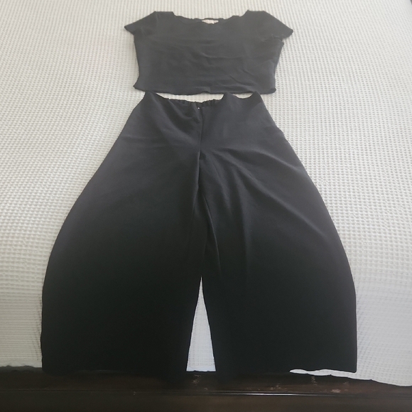 LG Black Wide Leg Pants & Jumpsuits - Picture 1 of 6